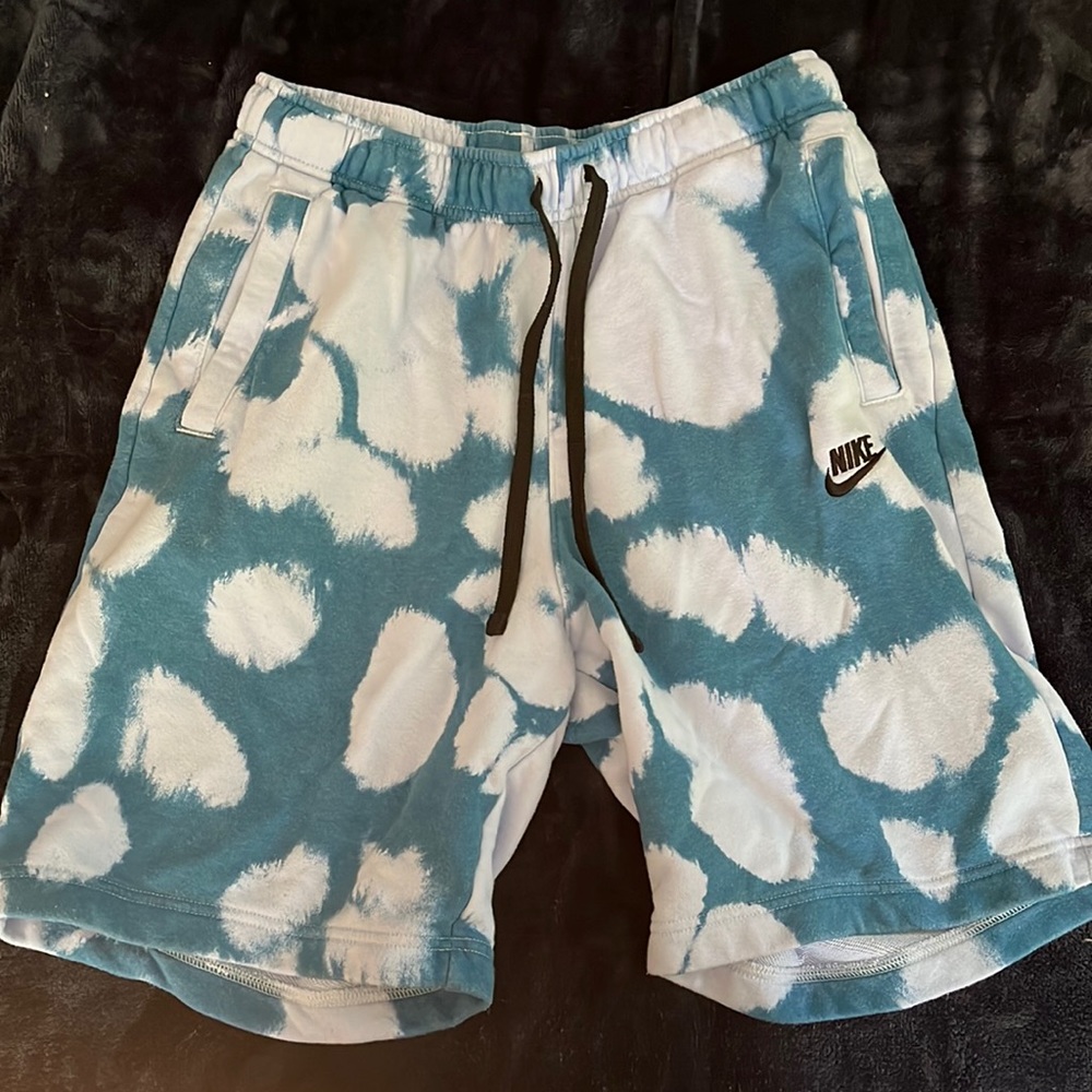 Tie dye Nike sweat shorts